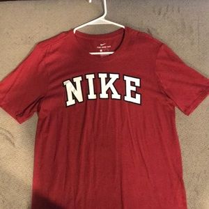 Red Nike tee
